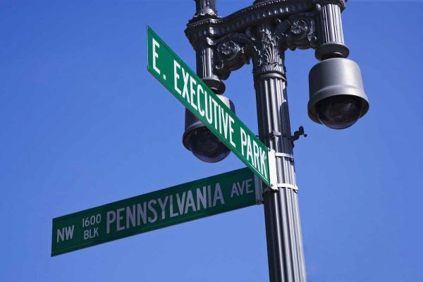 Washington, DC Historic Pennsylvania Ave Sign